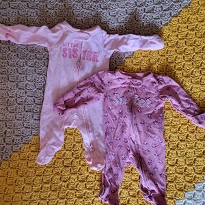 Pink Little Sister Onesies